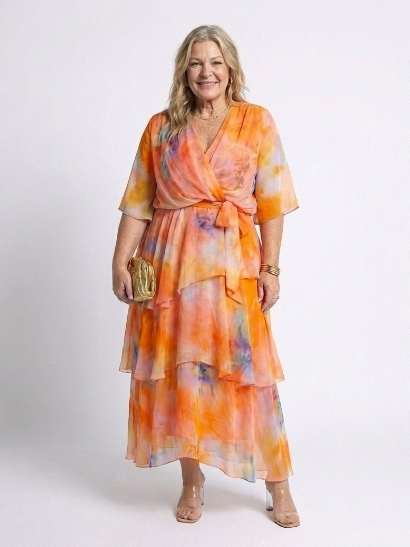 Abito maxi à décolleté Calista