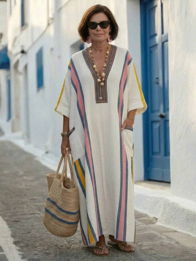 Abito maxi et manches mi-longues Noemi