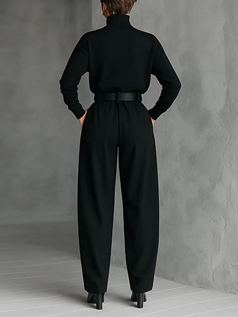 Bellori Milano | Completo Col Roulé et Pantaloni Droit Cyrielle