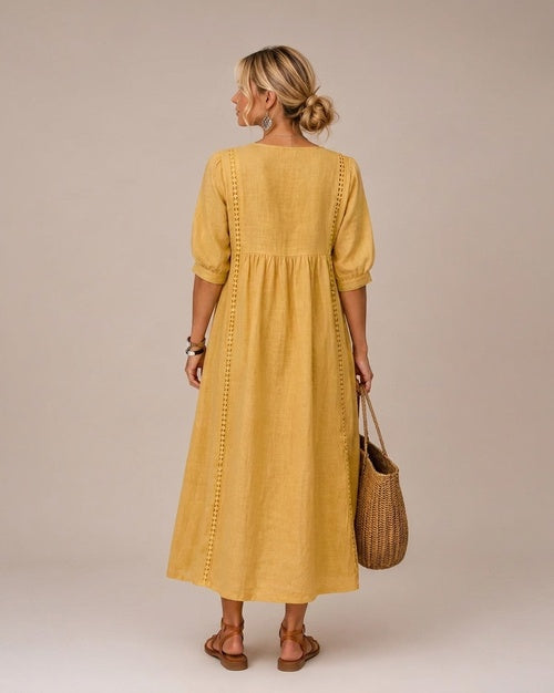 Luisa | Abito midi d'automne