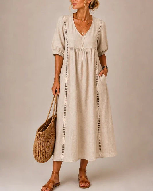 Luisa | Abito midi d'automne