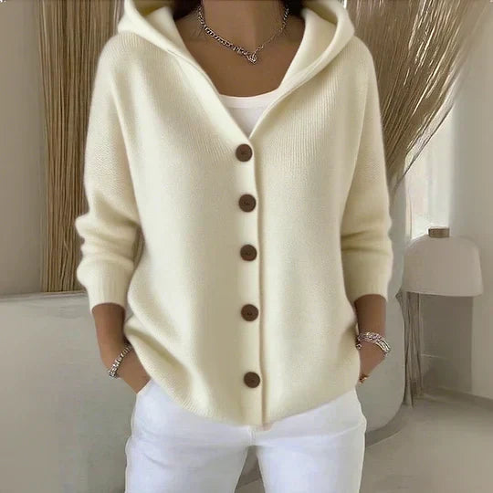 Rosalie - Gilet in Maglia à Capuche