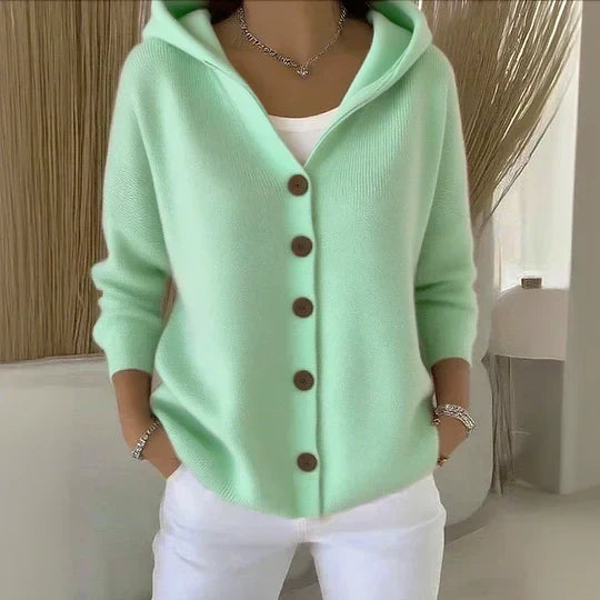 Rosalie - Gilet in Maglia à Capuche