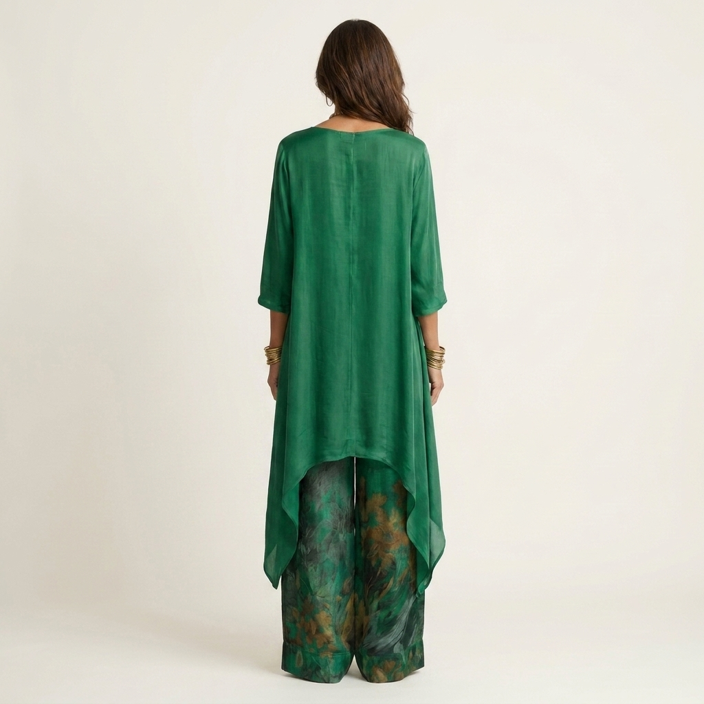 Monica | Completo Asymétrique in Cotone-Soie
