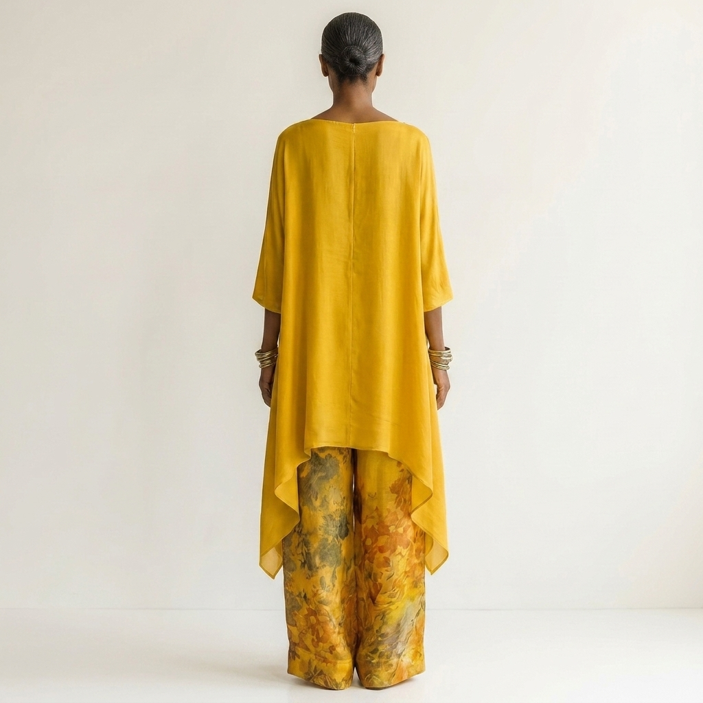 Monica | Completo Asymétrique in Cotone-Soie