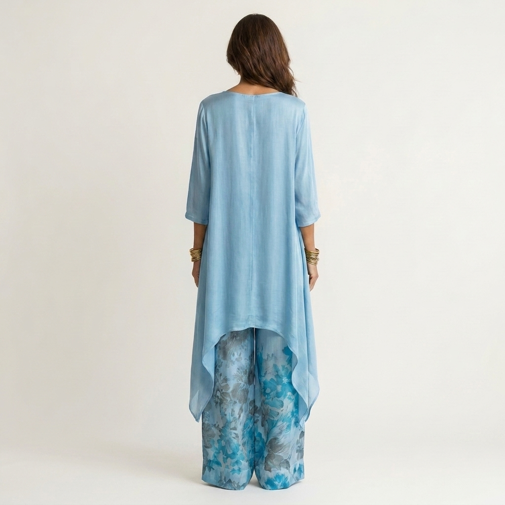 Monica | Completo Asymétrique in Cotone-Soie
