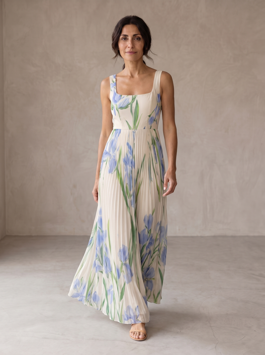 Irene | Abito Maxi Trapèze Floreale