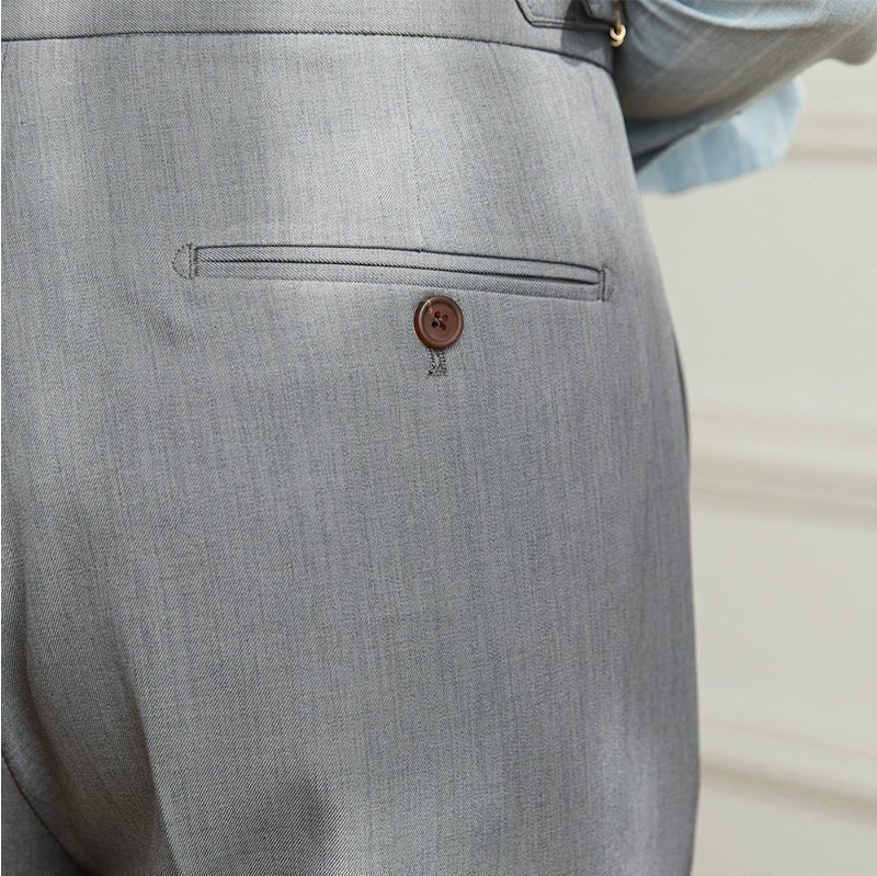 Pantaloni fluide taille haute élégant