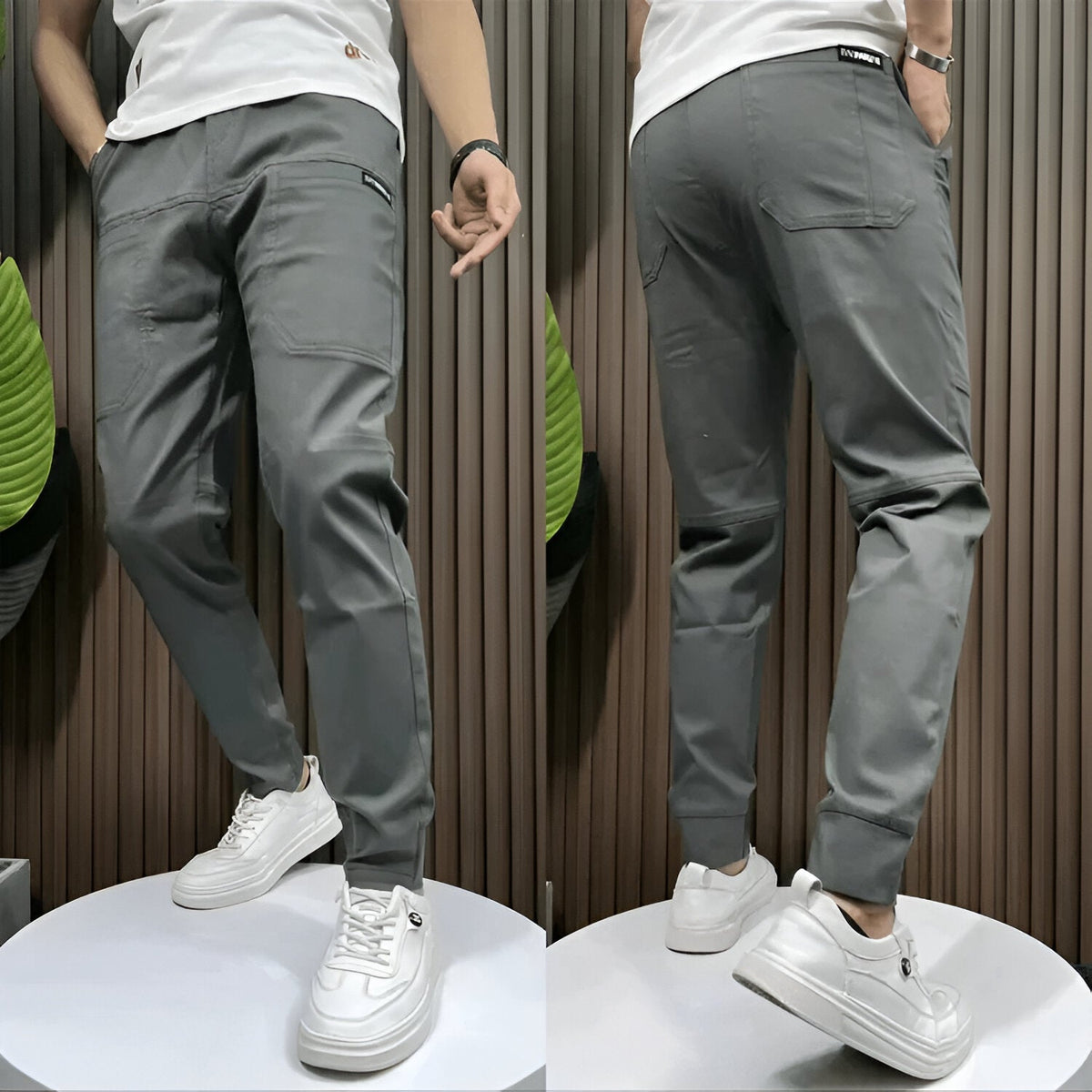 Pantaloni cargo extensible (1+1 GRATUIT!)