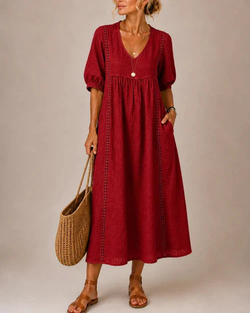 Luisa | Abito midi d'automne