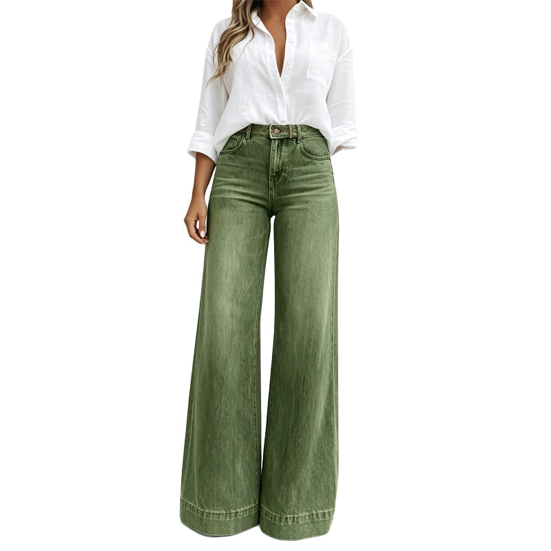 Ginevra | Jeans Gamba Larga Effetto Allungante