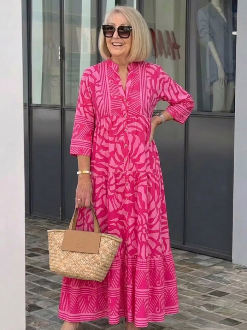 Abito Midi con Bottoni Marielle