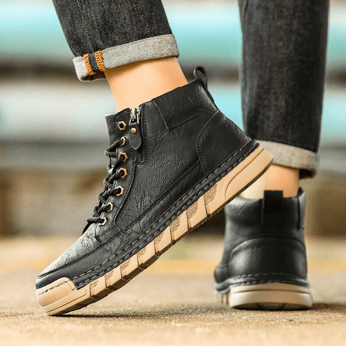 Stivali in Pelle pour Homme