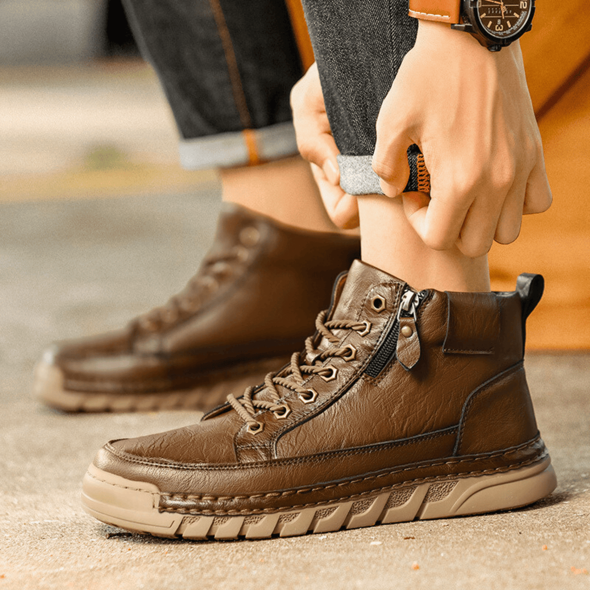 Stivali in Pelle pour Homme