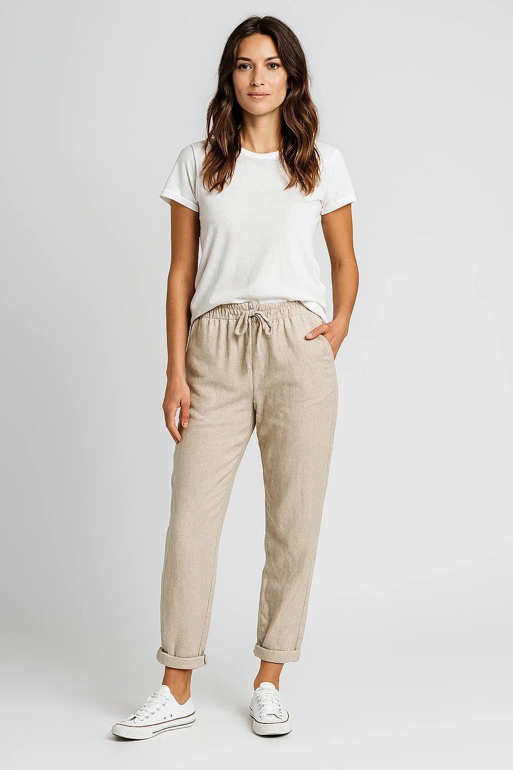 Pantaloni élégant coton